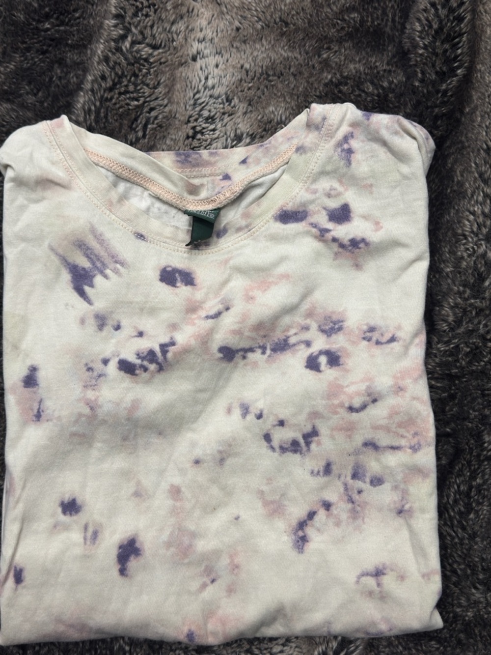wild fable Short Sleeve Tie-Dye Tee in White, Purple, Pink